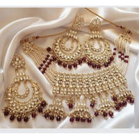 Sanshray Sparkling Austrian Stone Statement Necklace Set