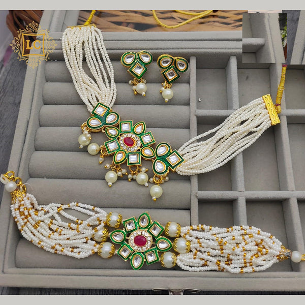 Lalita Creation Gold Plated Combo Set