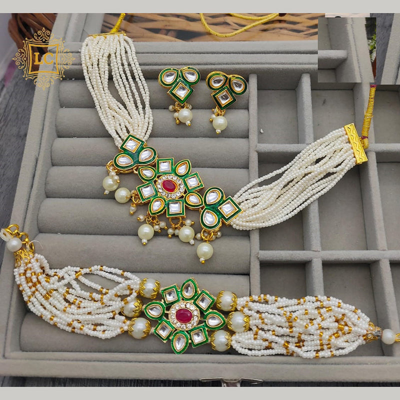 Lalita Creation Gold Plated Combo Set