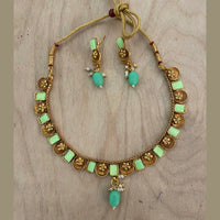 Darshana Jewels Gold Plated Crystal Necklace Set