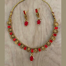 Darshana Jewels Gold Plated Beads Long Necklace Set 
