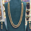 Darshana Jewels Gold Plated Beads Long Necklace Set 