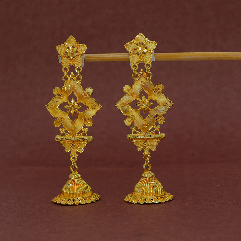 Mahavir Forming Look Wear Jhumki Earrings (Pack of 6)