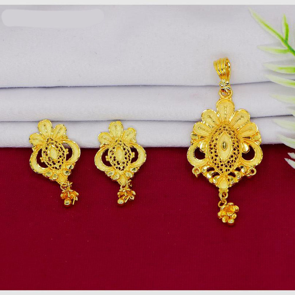 Mahavir Dye Gold Plated Designer Pendant Set (Pack of 6)