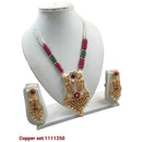FS Collection Gold Plated Long Necklace Set