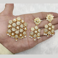 FS Collection Gold Plated Pota Stone Pendant Set