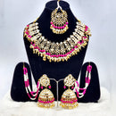 FS Collection Gold Plated Mirror Necklace Set