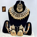 FS Collection Gold Plated Mirror Necklace Set