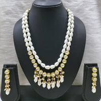 FS Collection Gold Plated Beads Necklace Set
