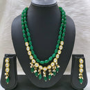 FS Collection Gold Plated Beads Necklace Set