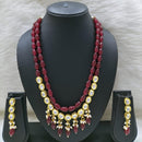 FS Collection Gold Plated Beads Necklace Set