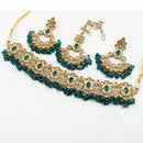 FS Collection Gold Plated Crystal Stone Necklace Set