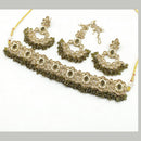 FS Collection Gold Plated Crystal Stone Necklace Set
