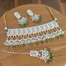 FS Collection  Gold Plated Kundan Stone Necklace Set
