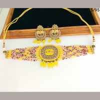 FS Collection  Gold Plated Crystal Stone Necklace Set