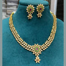 FS Collection Gold Plated AD Stone Necklace Set