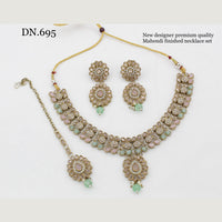 FS Collection Gold Plated Crystal Stone Necklace Set