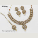 FS Collection Gold Plated Crystal Stone Necklace Set