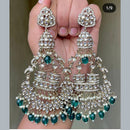FS Collection Silver Plated Dangler Earrings