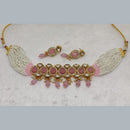 FS Collection Gold Plated Crystal Stone Necklace Set