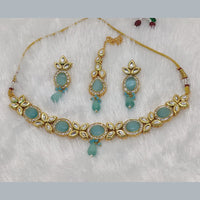 FS Collection Gold Plated Crystal Stone Necklace Set