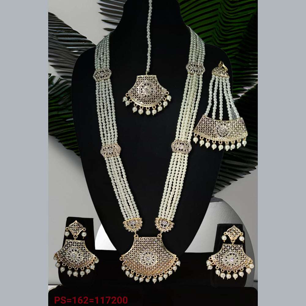 FS Collection Gold Plated Austrian Stone Necklace Set