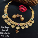 FS Collection Gold Plated AD Stone Necklace Set