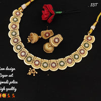 FS Collection Gold Plated Necklace Set