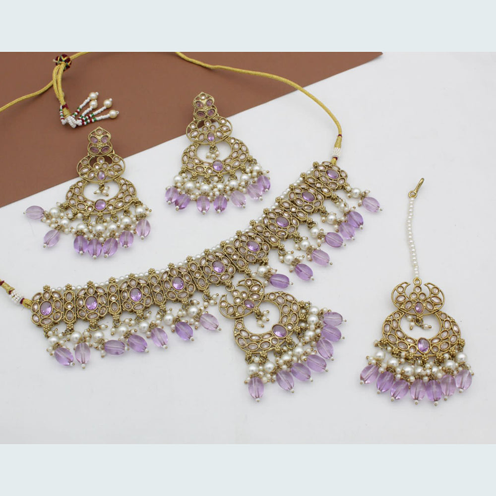 FS Collection Gold Plated Necklace Set