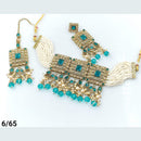 FS Collection Gold Plated Choker Necklace Set
