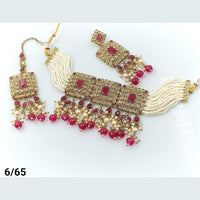 FS Collection Gold Plated Choker Necklace Set