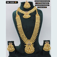 FS Collection Gold Plated Double Necklace Set
