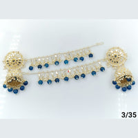 FS Collection Gold Plated Kanchain Jhumki Earrings