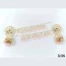 FS Collection Gold Plated Kanchain Jhumki Earrings