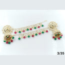 FS Collection Gold Plated Kanchain Jhumki Earrings