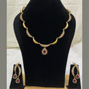 FS Collection Gold Plated AD Stone Necklace Set