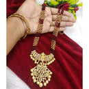 FS Collection Gold Plated Austrian Stone Long Necklace Set