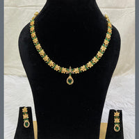 FS Collection Gold Plated AD Stone Necklace Set