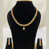 FS Collection Gold Plated AD Stone Necklace Set