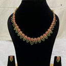 FS Collection Gold Plated AD Stone Necklace Set