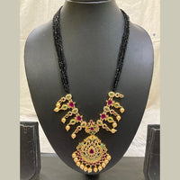 FS Collection Gold Plated AD Stone Long Necklace Set