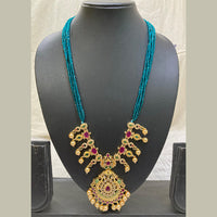 FS Collection Gold Plated AD Stone Long Necklace Set