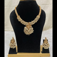 FS Collection Gold Plated Temple Necklace Set