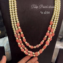 FS Collection 3 Layer Pearls Necklace
