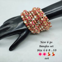 FS Collection Gold Plated Meenakari Bangles Set
