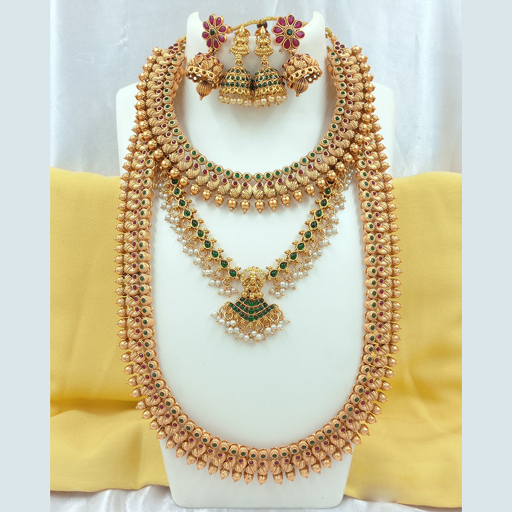 FS Collection Pota Stone Temple Necklace Combo