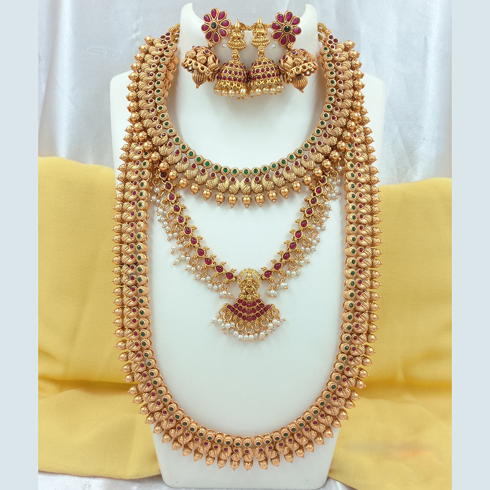 FS Collection Pota Stone Temple Necklace Combo