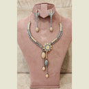FS Collection 2 Tone Plated AD Necklace Set