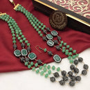 FS Collection Gold Plated Beads Long Necklace Set