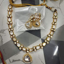 FS Collection Gold Plated Crystal Stone Necklace Set